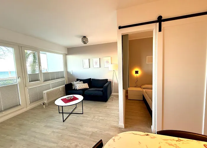 Moderne 3-zi-wohnung Mit Meerblick Direkt Am * شاربوتس